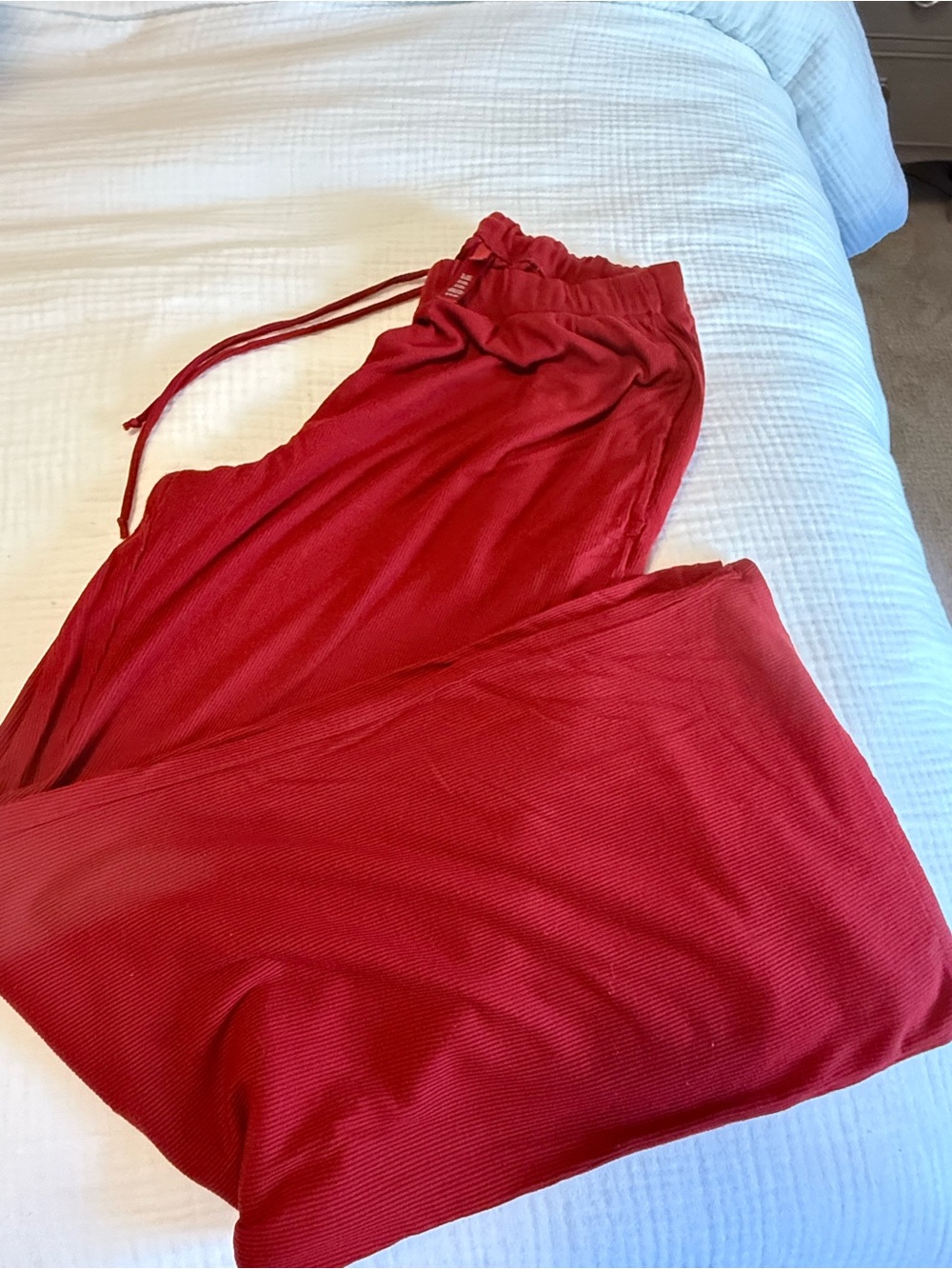 SPANX Wide Leg Jumpsuit Pants in Red